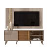 Rack TV Cronos Altavision Hasta 60" Café Gris Perla
