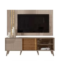 Rack TV Cronos Altavision Hasta 60"" Café Gris Perla