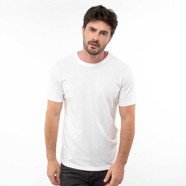 Polera Lisa Manga Corta Hombre Zibel