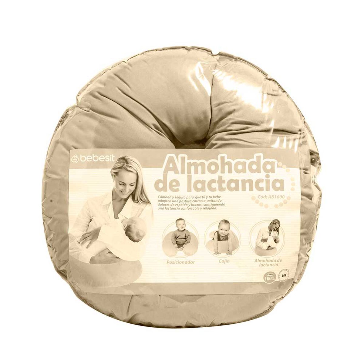 Almohada Lactancia Gris Bebesit