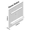 Home Decocasa Nobre hasta 85" Natural Off White