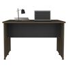 Escritorio Recto TuHome Home Office Negro Soft Coñac