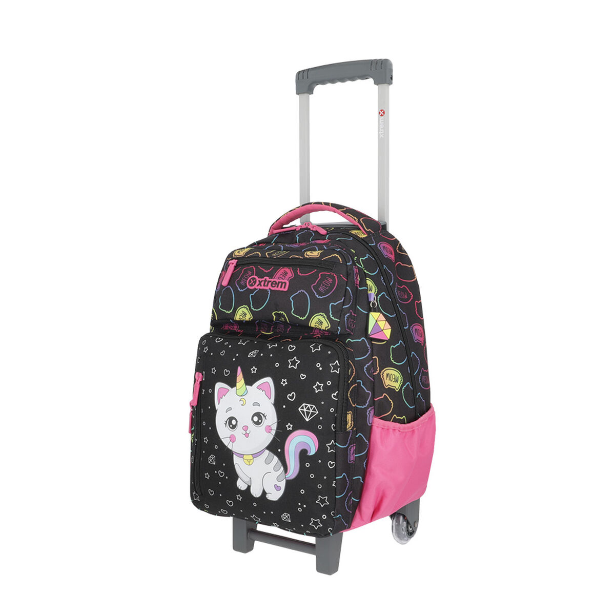 Pack Mochila con ruedas Xtrem Run 5XT Gato Negro