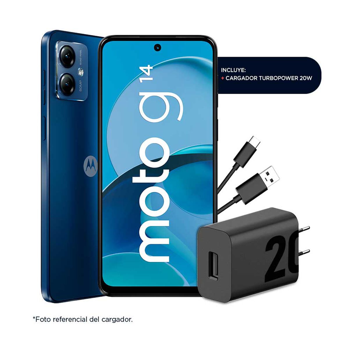 Celular Motorola Moto G14 128GB 6,5" Azul Liberado