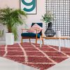 Alfombra Dib Shaggy Design 150 x 220 cm Rosa