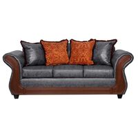 Sofá Black Factory Palermo 3 Cuerpos Gris