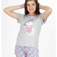 Pijama de Algodón Niña Kayser Gris