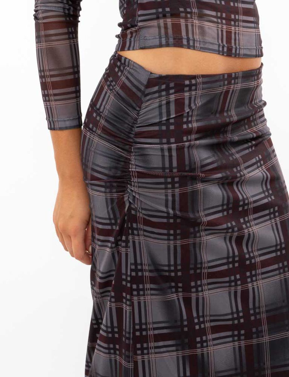 Falda Maxi Tartán Mujer Icono