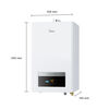 Calefont Gas Natural Midea MGWH10-20EQPCLW-GN Tiro Forzado 10 lts.