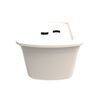 Canasta Organizadora con Tapa Soprano Gris Hielo 5 lts
