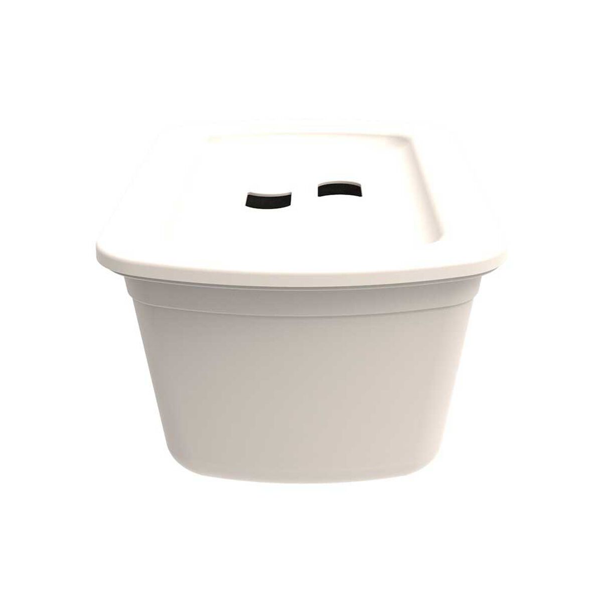 Canasta Organizadora con Tapa Soprano Gris Hielo 5 lts