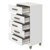 C&oacute;moda Vekkahome Malta 5 Cajones Blanco