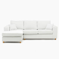 Sofá Seccional Barra Design Monaco Izquierdo 3 Cuerpos Crudo