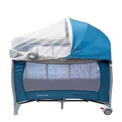 Imagen 2 del producto Cuna Corral Pack & Play Traveler Balancin Mudador Musica Azul Bebesit