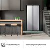 Refrigerador Hisense RS3P428NEDA Side By Side 441 lts. Inox