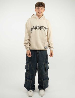 Imagen 2 del producto Polerón Hoodie Hombre Icono Beige, Cafe