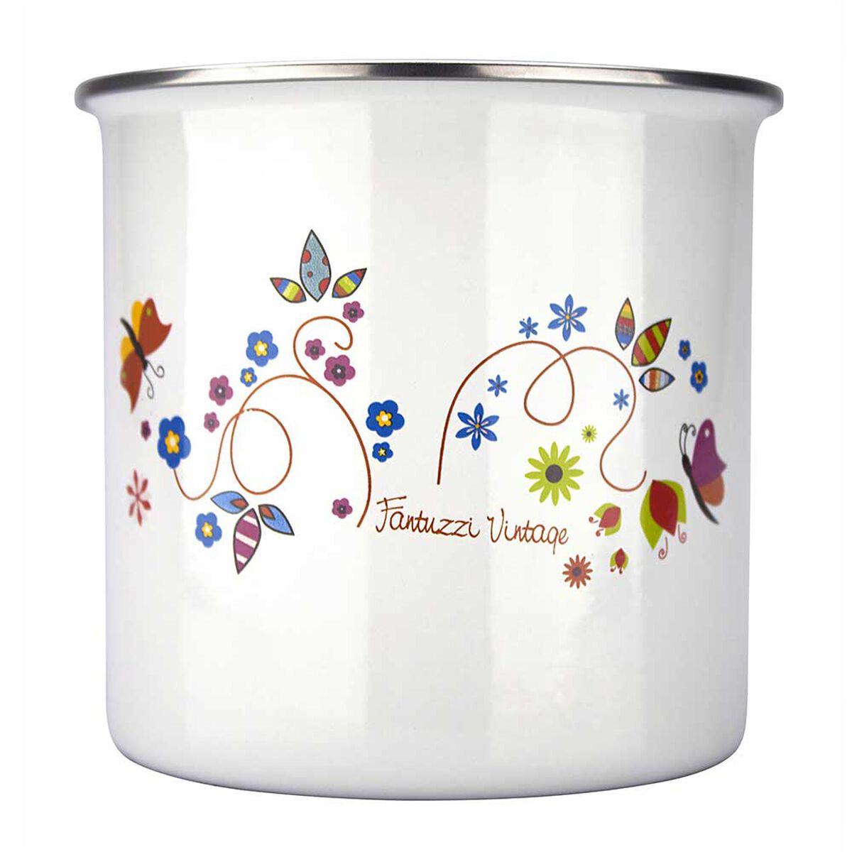 Lechero Acero Vitrificado Fantuzzi Vintage 12 cm