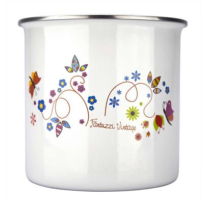 Lechero Acero Vitrificado Fantuzzi Vintage 12 cm