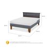 Cama Europea CIC 2 Plazas Excellence Plus + Respaldo Dublin