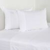 Juego de S&aacute;banas Cannon2 Plazas 500 Hilos Dobby Thin White
