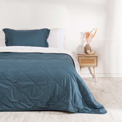 Plumón Mashini 1,5 Plazas Liso Azul