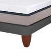 Cama Europea CIC Base Dividida 2 Plazas Balance + Respaldo + 2 Veladores Ganges