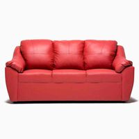 Sofá Cabsur Genova 3 Cuerpos Rojo