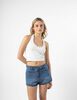 Polera Crop Sin Manga Mujer Icono