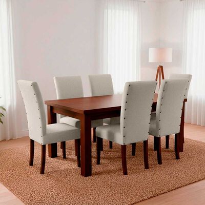 Juego de Comedor Living Factory Teka 6 Sillas Beige