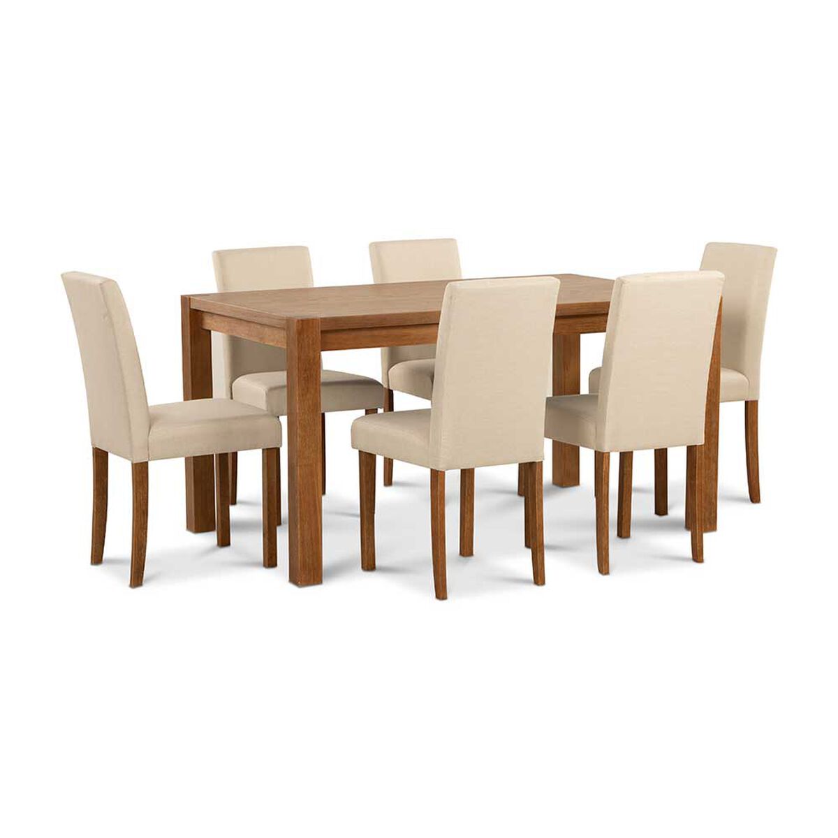 Juego de Comedor CIC Phoenix 6 Sillas Walnut