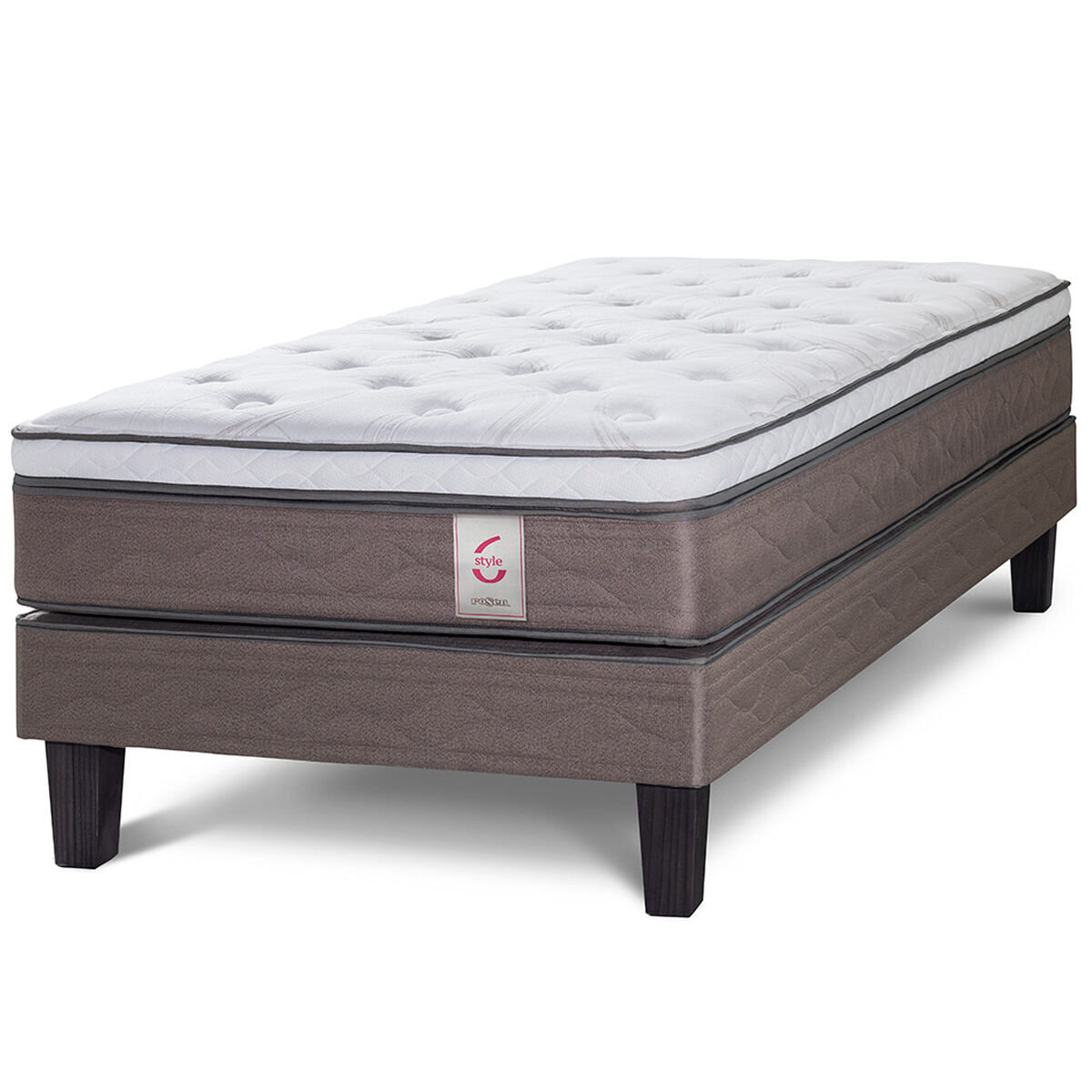 Cama Europea 1 Plaza New Style 6