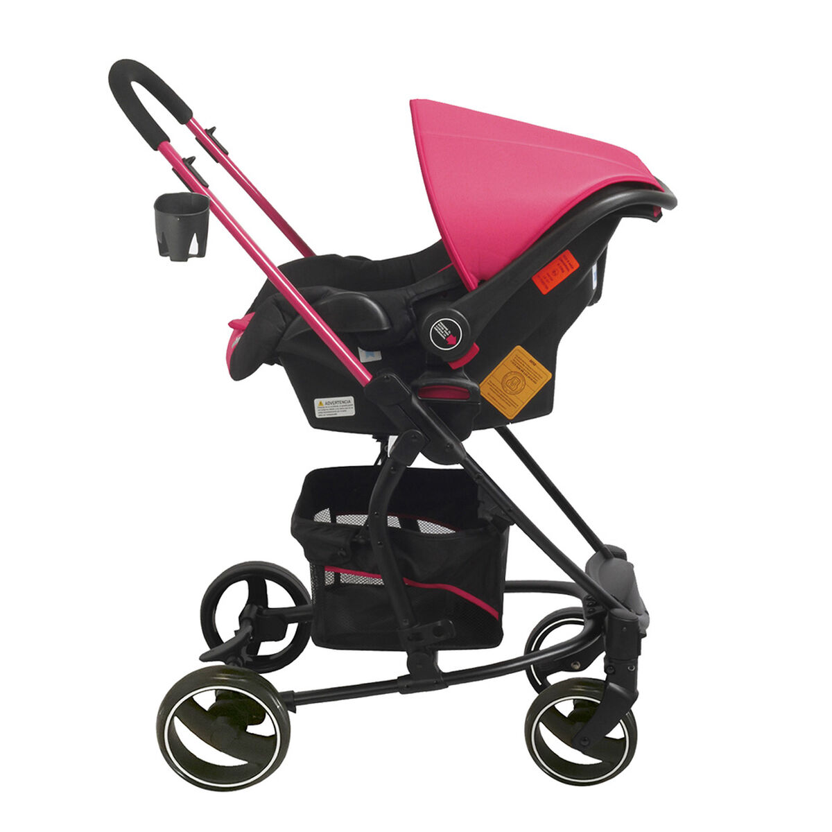 Coche Travel System Alfa SX Rosado Bebesit