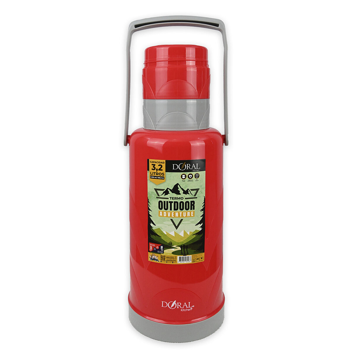 Termo Doral Everest 3200 ml Rojo