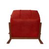 Pouf Latam Home Marsella Cuero Kentucky Rojo
