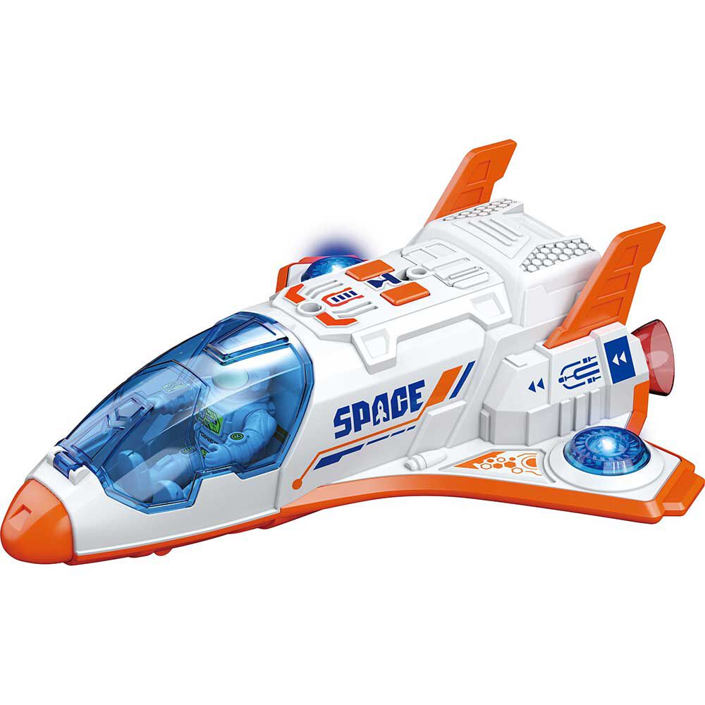 GLORY BRIGHT Nave Space Shuttle con Dos Astronautas