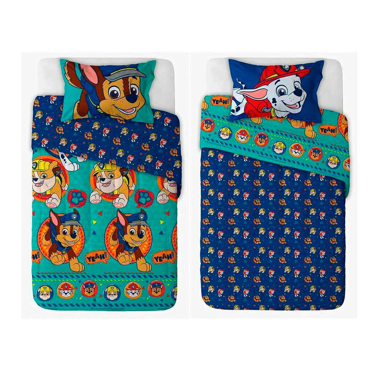 Plum&oacute;n Infantil Paw Patrol 1,5 Plazas Tri&aacute;ngu Ni&ntilde;o