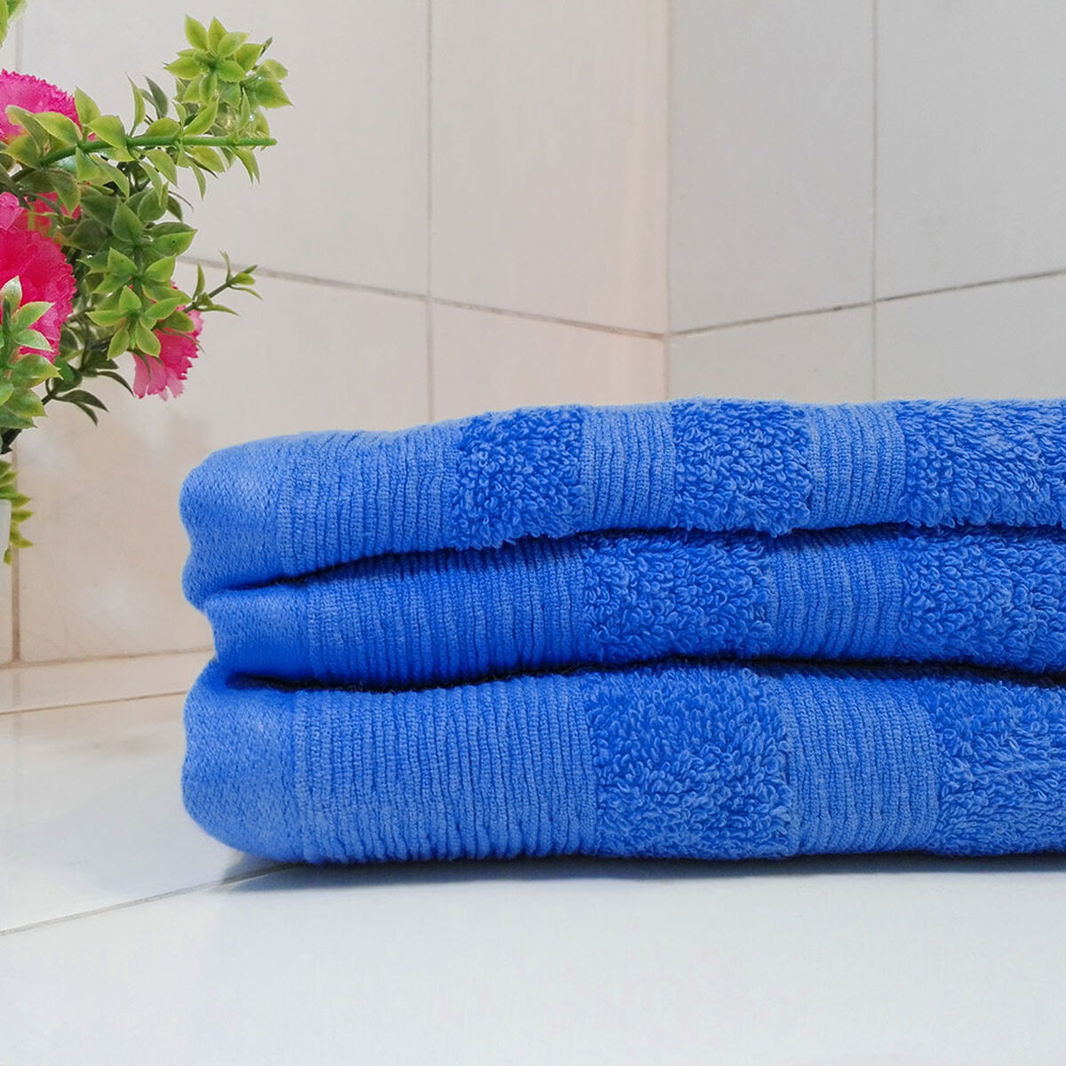 Set Toallas de Baño Illusions 2 Piezas Azul