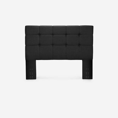 Imagen 2 del producto Cama Europea Rosen Base Dividida 2 Plazas Tempo + Respaldo Issey Grafito