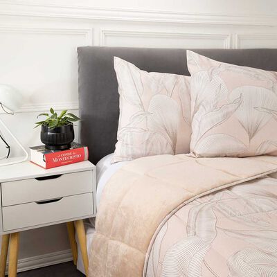 Imagen 2 del producto Plumón Back Flannel Casanova 1.5 Plazas Hojas, Lisboa