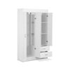 Combo Closet 3 Puertas + Escritorio CIC Blanco