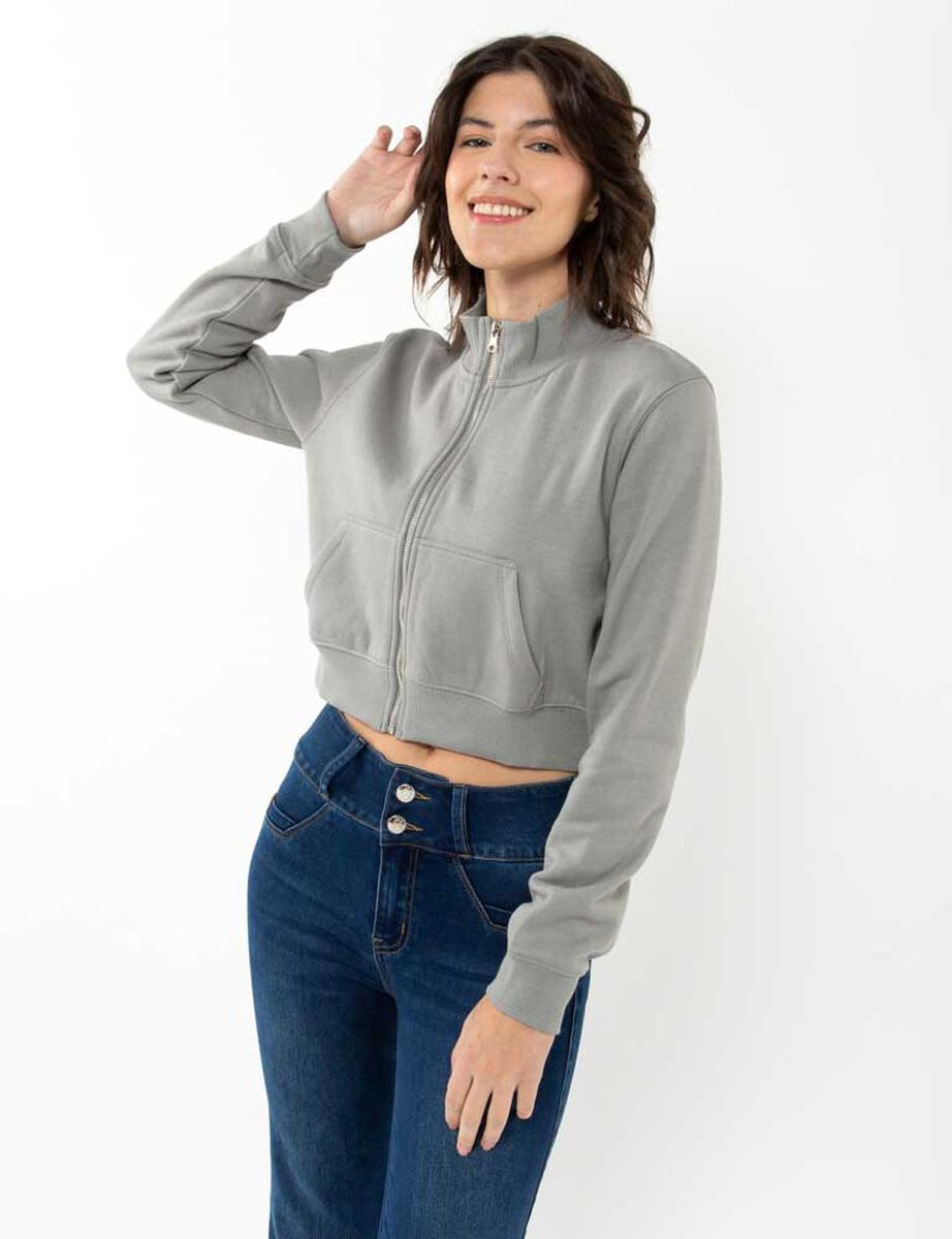 Polerón Crop Mujer Icono