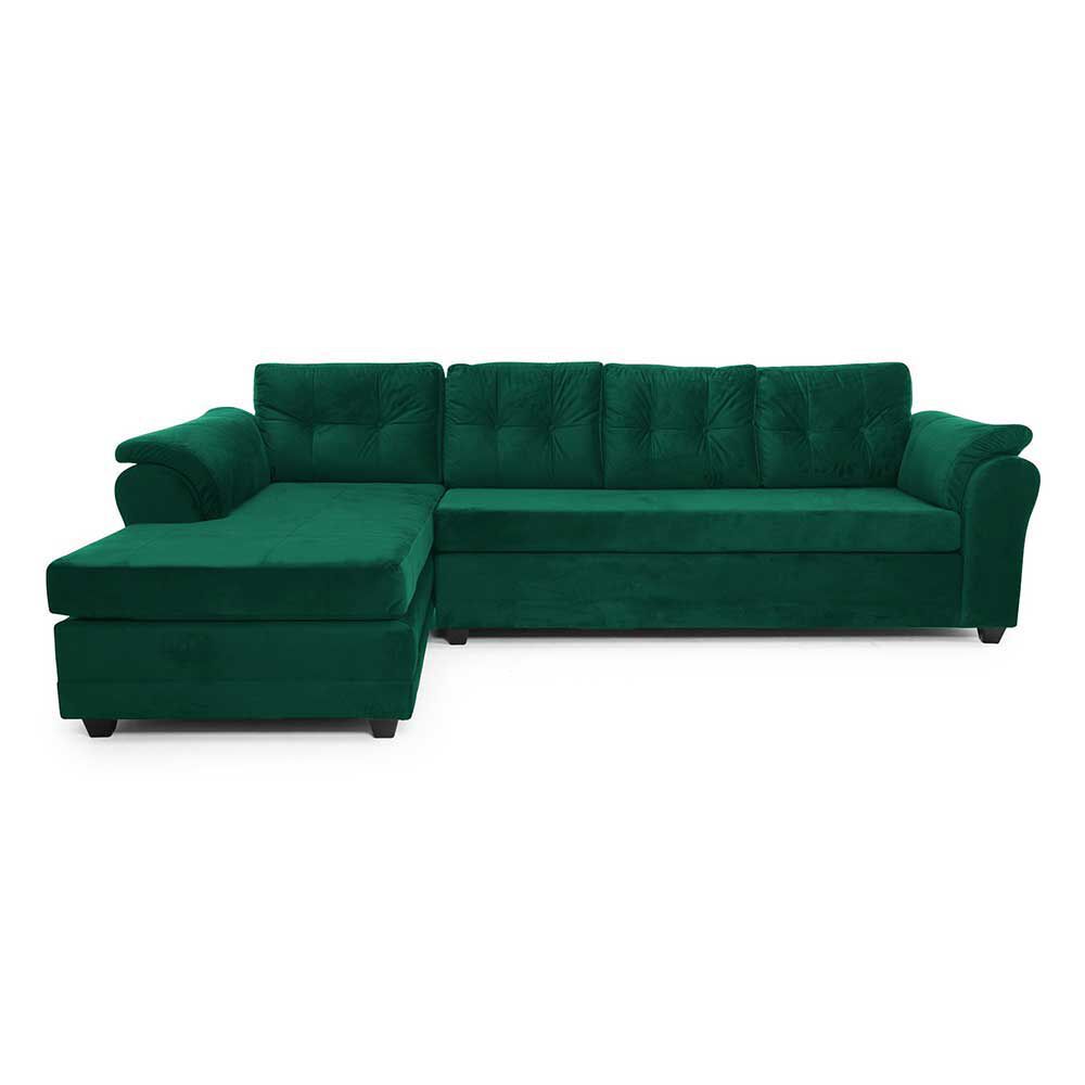 Sofá Seccional Muebles MPR Journey 3 Verde Esmeralda
