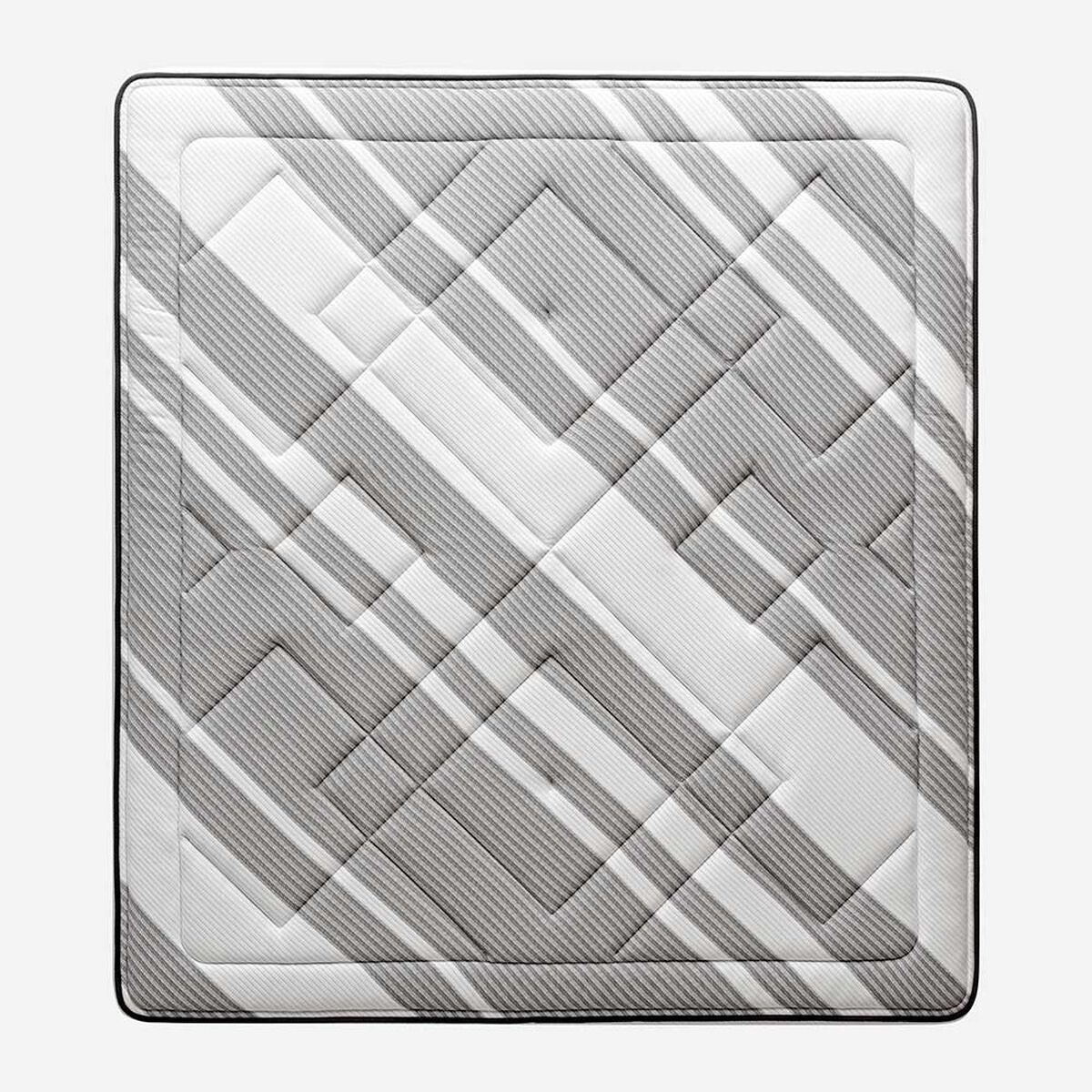 Cama Europea Rosen Base Dividida Súper King Driven + Respaldo + 2 Veladores Issey Grafito