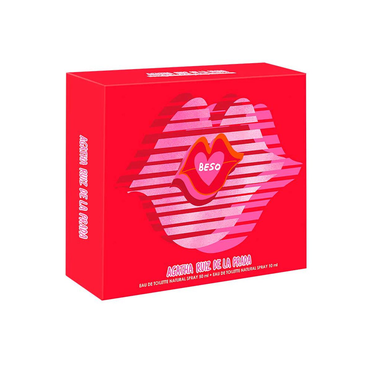 Set Regalo Agatha Ruiz de la Prada Perfume Mujer Beso EDT 50ml + Megaspritzer 10ml
