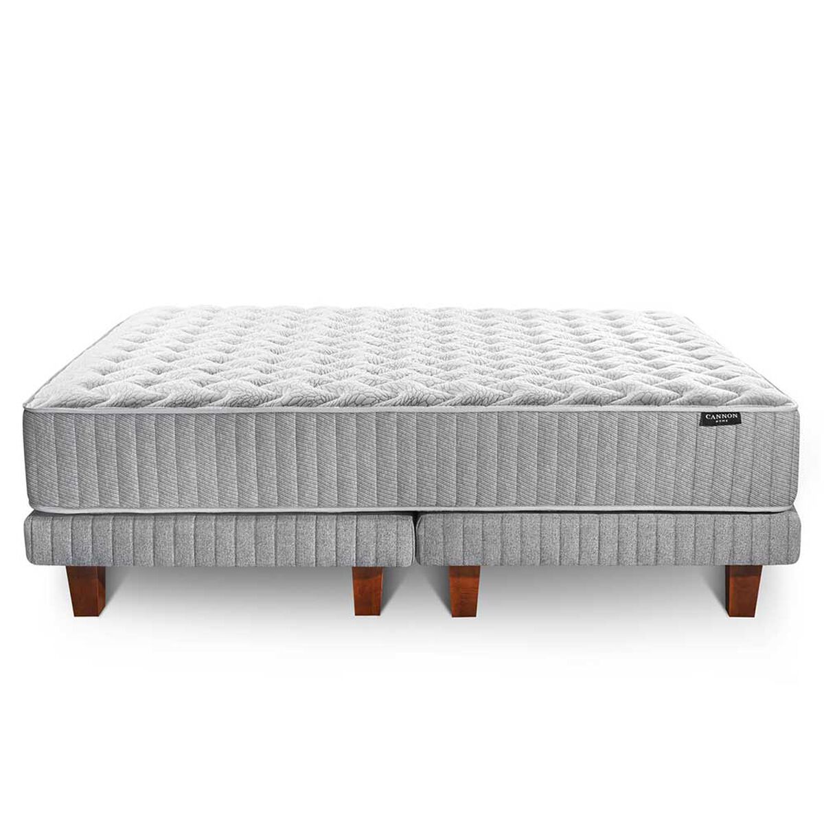 Cama Europea Cannon King Hybrid Cotton + Almohadas Microfibra 50x90 cm