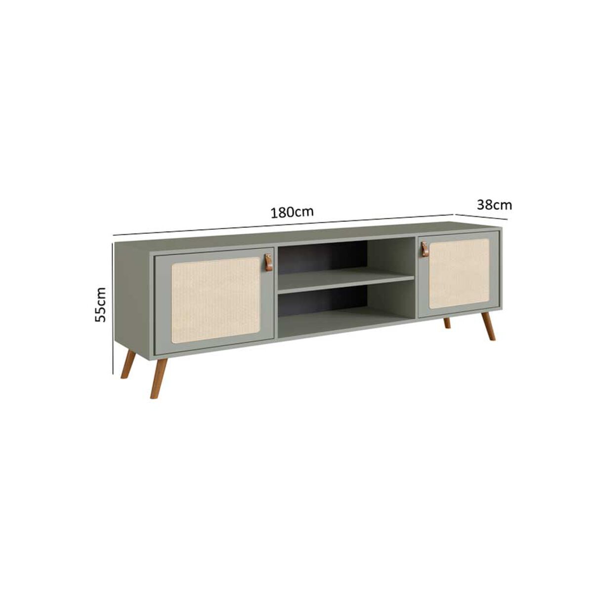 Rack TV Amuv Salvia Hasta 70" Verde
