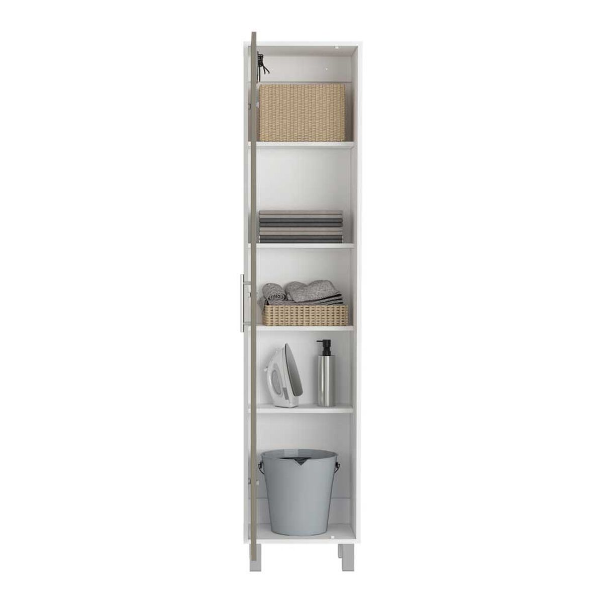 Mueble de Aseo TuHome Laska 1 Puerta Blanco Rovere