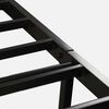 Cama Europea CIC Iron Smart 1,5 Plazas Ortopedic + Respaldo Black Tapizado + Faldón