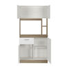 Mueble Cocina CIC Stanford 1 Cajón Nogal Blanco
