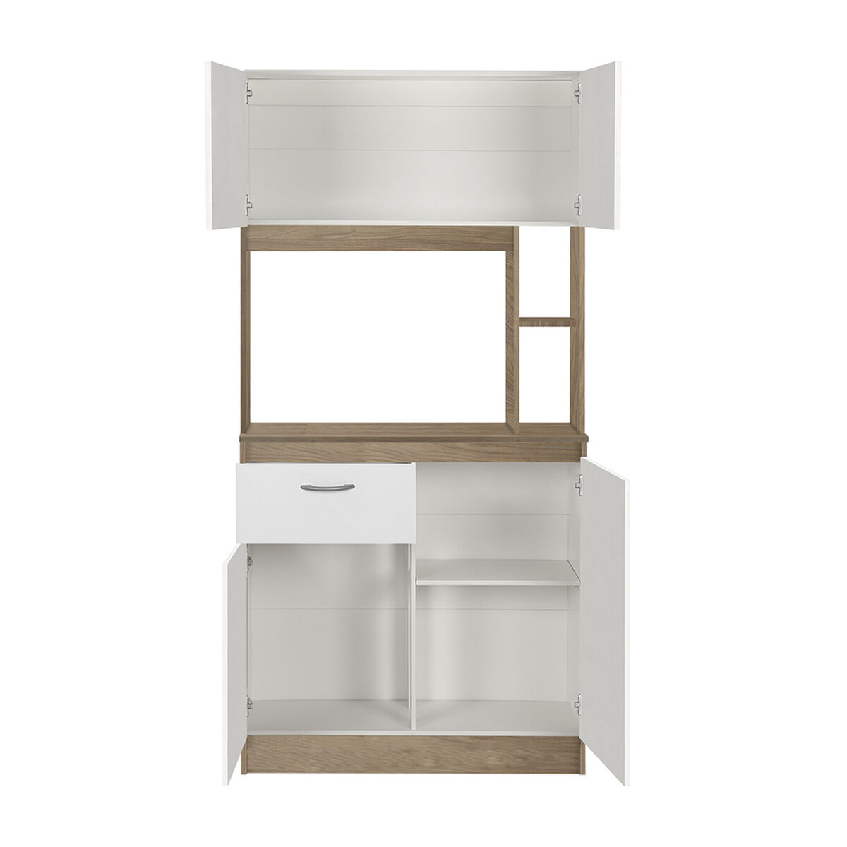 Mueble Cocina CIC Stanford 1 Cajón Nogal Blanco
